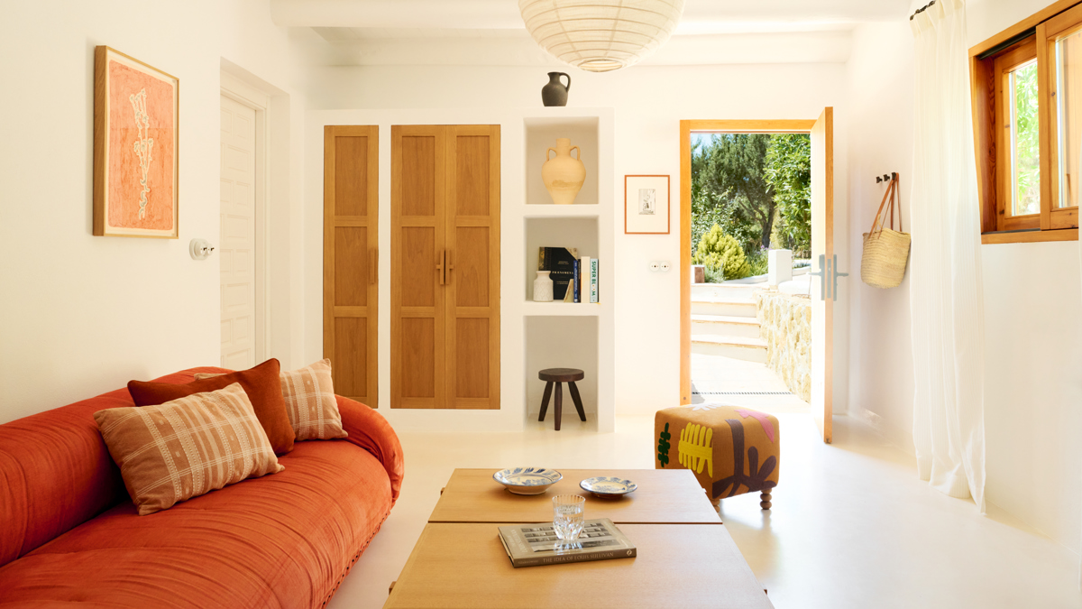 TV lounge area of the Family Deluxe room at Hotel Petunia Ibiza