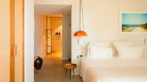 Bed and entrance view