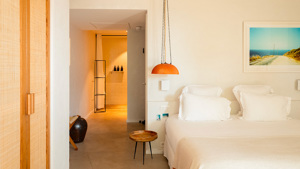 Bed and entrance view