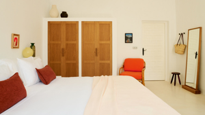  Bedroom of the suite in Ibiza