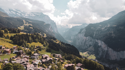 Wengen panoramic view