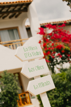 Panneau directions restaurants Petunia