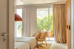 Bedroom vith Terrasse view