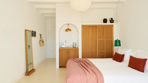 Es Vedrà Suite interiors at Hotel Petunia Ibiza