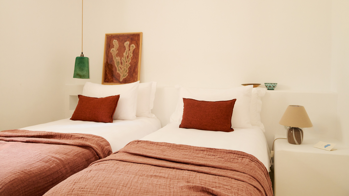 Twin bedroom of the Family Suite at Hotel Petunia Ibiza