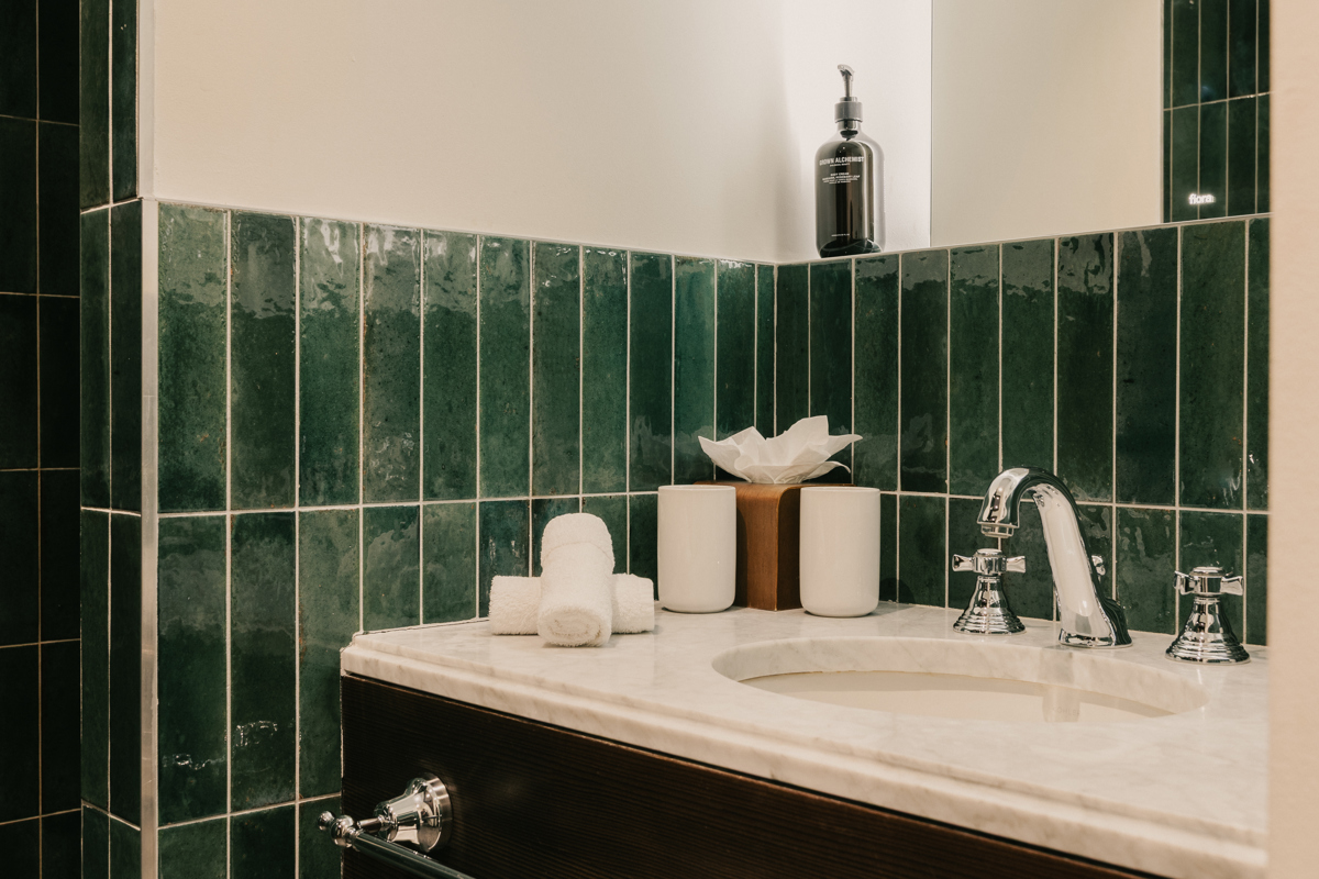 Badezimmer im Doppelzimmer in Val Thorens