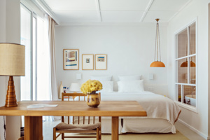 Bed and table