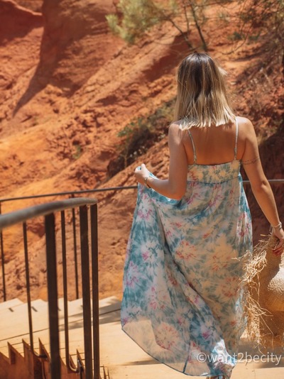 Exploration des ocres de Roussillon dans le Luberon, près de l'hôtel Beaumier Capelongue